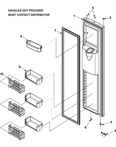 Freezer door