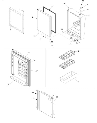 Refrigerator door