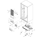Amana ASD262RHRQ evaporator assy and rollers diagram