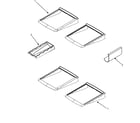 Jenn-Air JBD2256HEW refrigerator shelves diagram