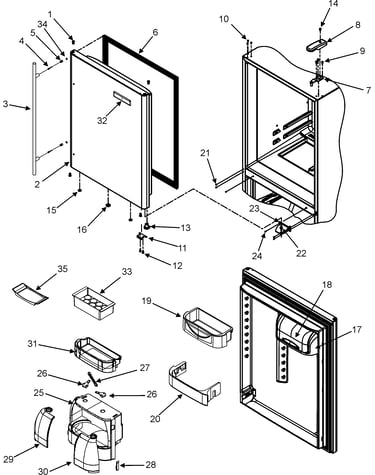 Refrigerator door