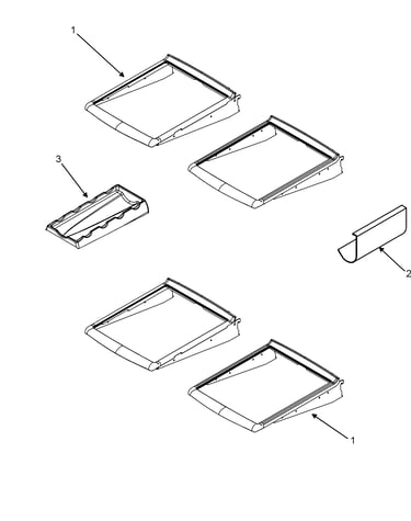 Refrigerator shelves