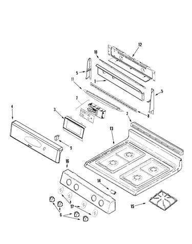 Control panel/top assembly