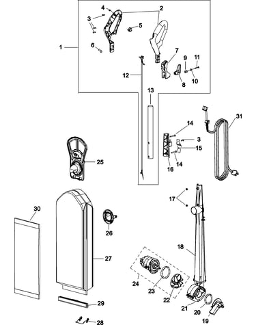 Handle and bag
