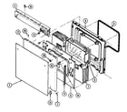 Maytag CWGA800AAB door diagram