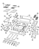 Top assembly/gas controls