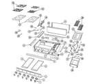 Dynasty DCT486CB top assembly/gas controls diagram