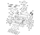 Dynasty DCT595GCBWOK top assembly/gas controls diagram