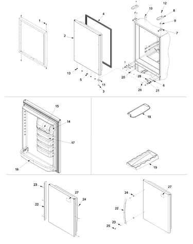Refrigerator door