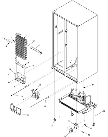 Evaporator assy and rollers