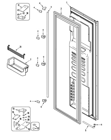 Freezer door (rjrs4880a)