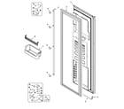 Maytag RJRS4280B freezer door (rjrs4280b) diagram