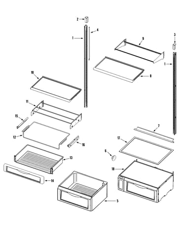Shelves & accessories (fresh food)
