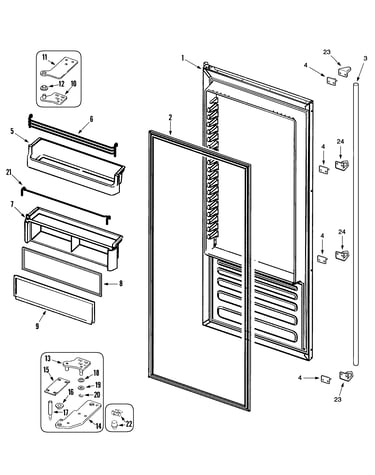 Fresh food door (rjrs4870a)