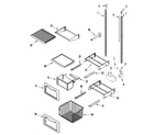 Maytag RJRS4870B shelves & accessories (freezer) diagram