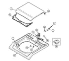 Maytag MAV6250AWW top diagram