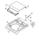 Maytag MAV7501EWW top diagram