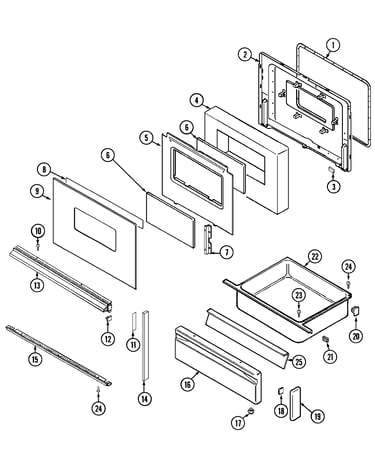 Door/drawer (ser. pre. 15)