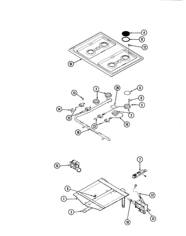 Top assy./control system