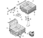 Maytag MDB4000AWB track & rack assembly diagram