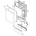 Maytag MDC4000AWX door diagram