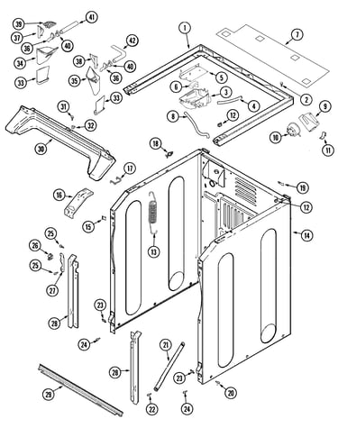 Cabinet-front (washer)