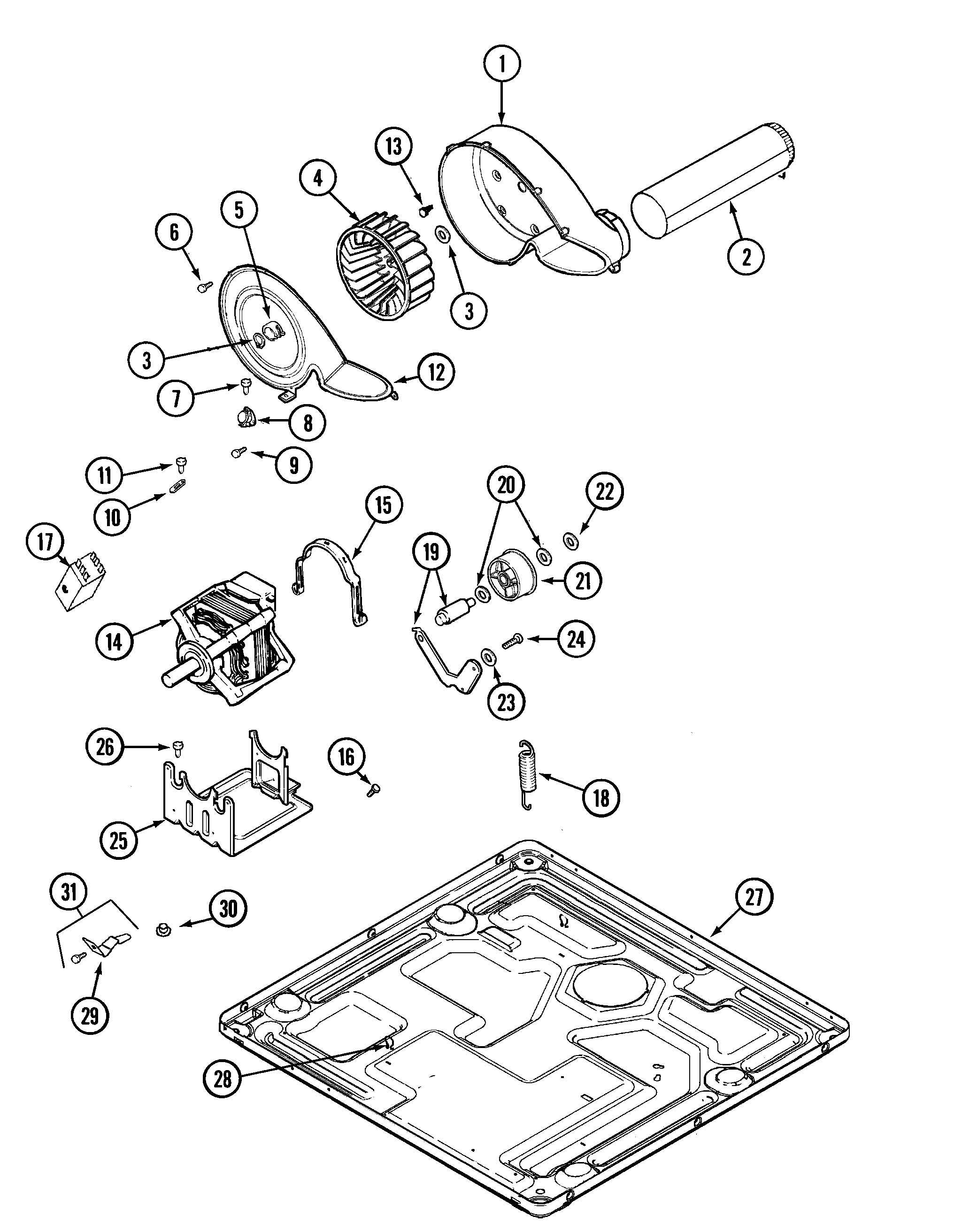 MOTOR DRIVE (DRYER)