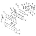 Maytag MUE2000AYW control panel (dryer) diagram