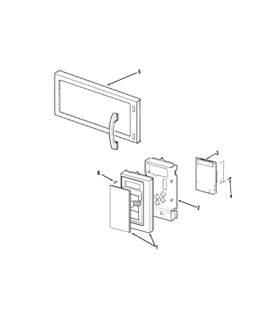 Control panel/door assembly