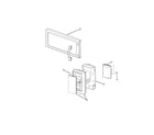 Amana AMV1162AAS control panel/door assembly diagram