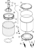 Tub, inner & outer (series 12)