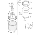 Maytag SAV405DEWW tubs (inner & outer) diagram