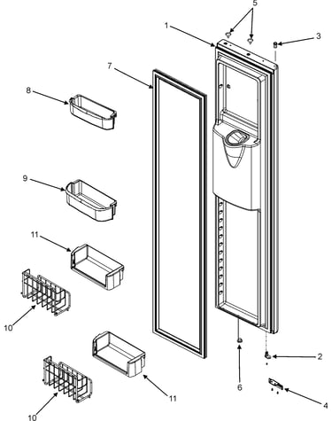 Freezer door