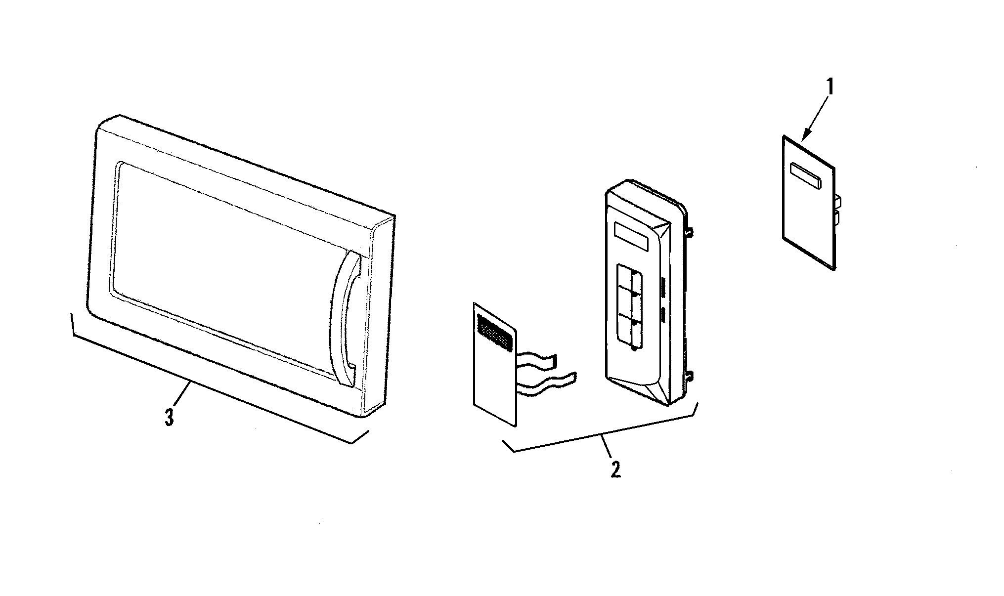 Control panel/door assembly