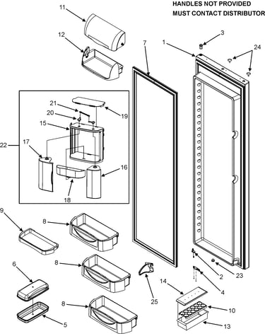 Refrigerator door