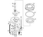 Maytag LSE7806ACM tub diagram