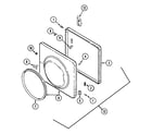 Maytag LSE7806ACQ door (lse7806acq/adq) diagram