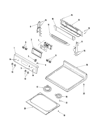 Control panel/top assembly
