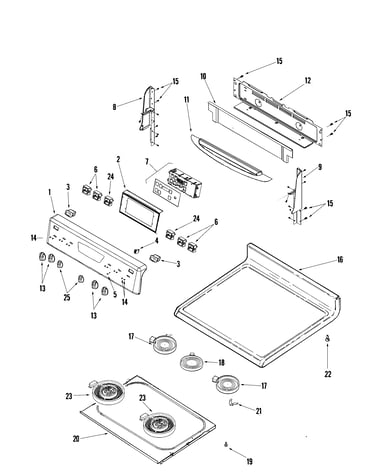 Control panel/top assembly
