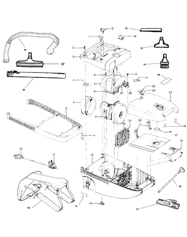 Mainbody, motor, hose