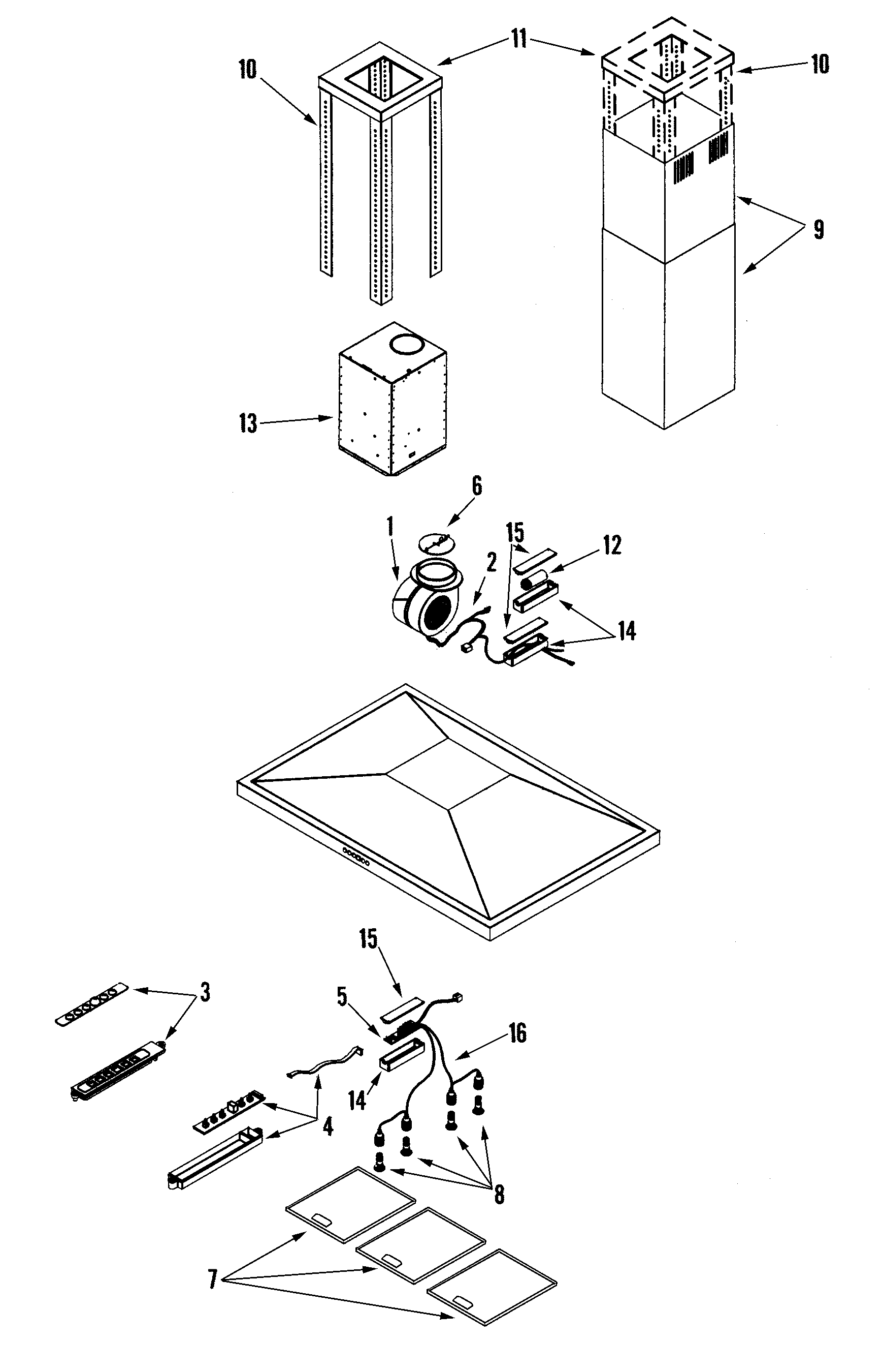 HOOD COMPONENTS (COMPLETE)