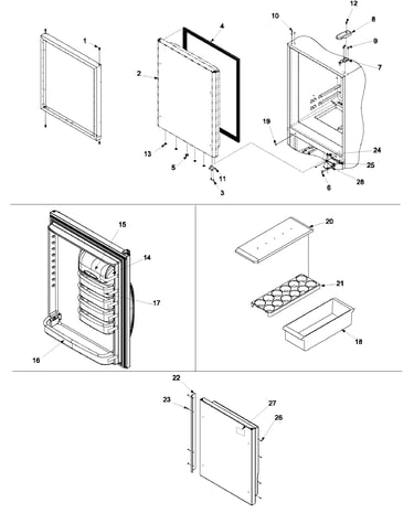 Refrigerator door