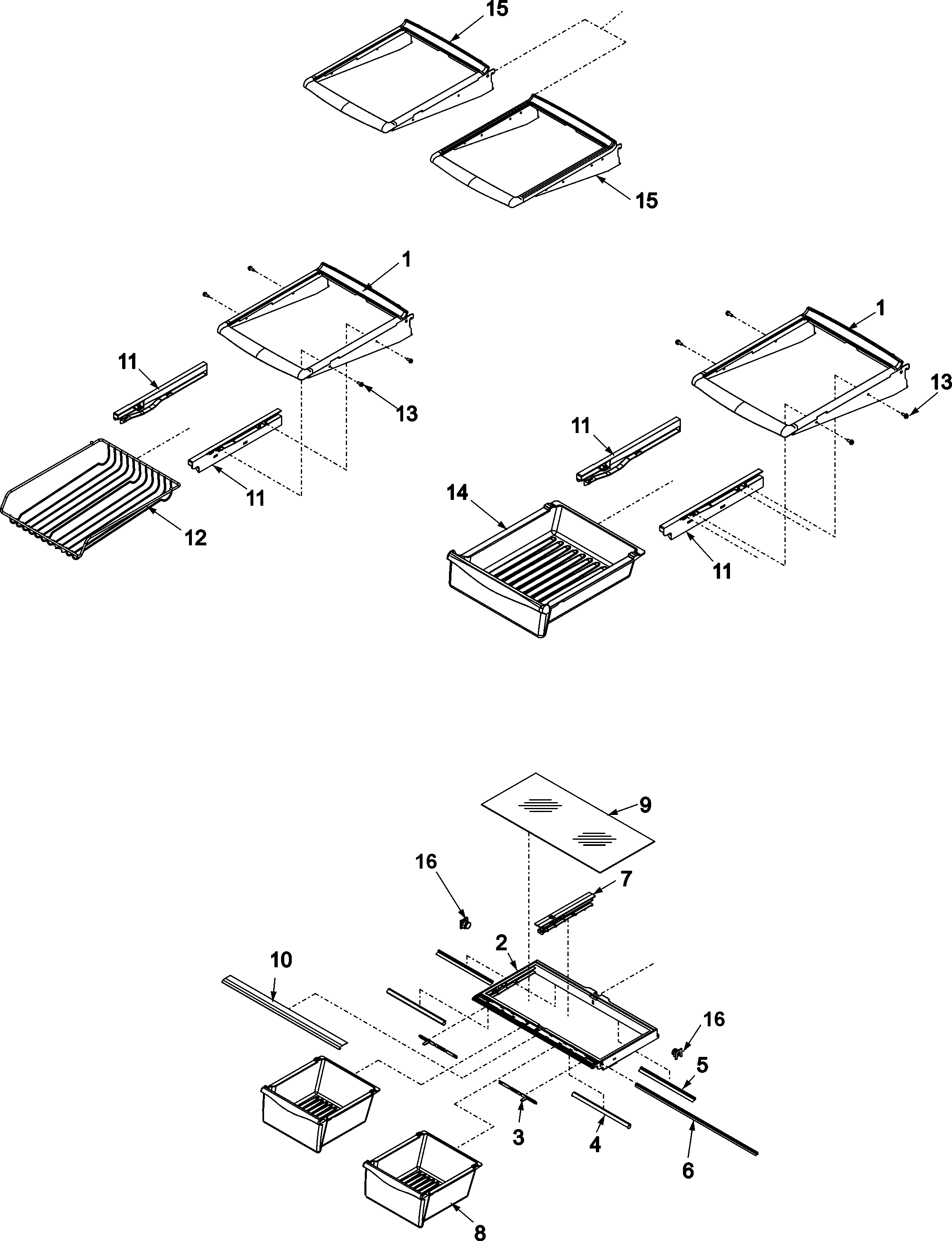 REFRIGERATOR SHELVING