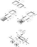 Refrigerator shelving