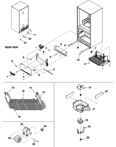 Evaporator area & rollers