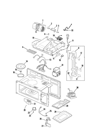 Internal controls/blower motor