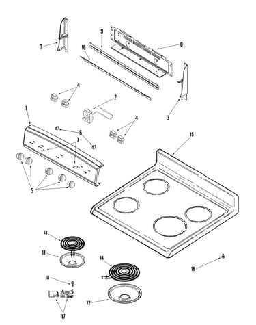 Control panel/top assembly