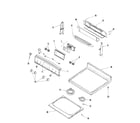 Amana AER5815RCW control panel/top assembly diagram