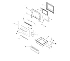 Amana AER5515RCW door/drawer diagram