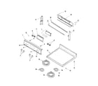 Amana AER5710BAH control panel/top assembly diagram